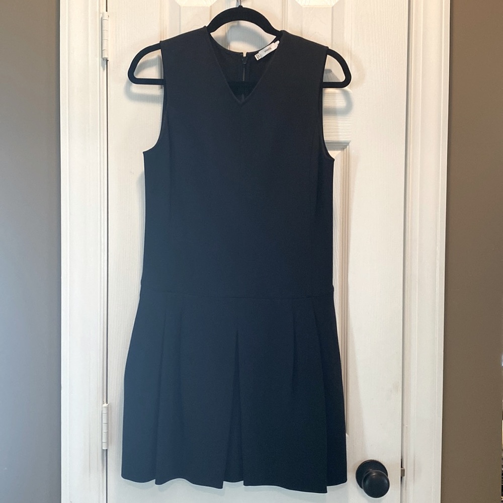 Vince dropped waist dress with pockets